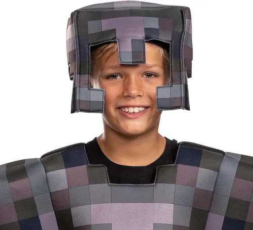 Vista 3 de Minecraft Costume, Official Nether Armor Outfit for Kids Minecraft Costume