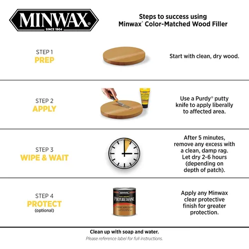 Vista 7 de Relleno de madera Minwax