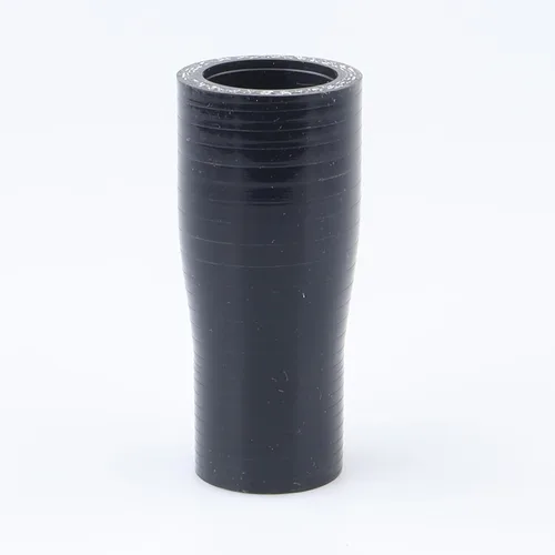 Vista 61 de AC PERFORMANCE ID de 1" a 1/2" (25mm a 13mm) Manguera de silicona recta reductora de 3 capas reforzada negra, 3" de longitud Negro