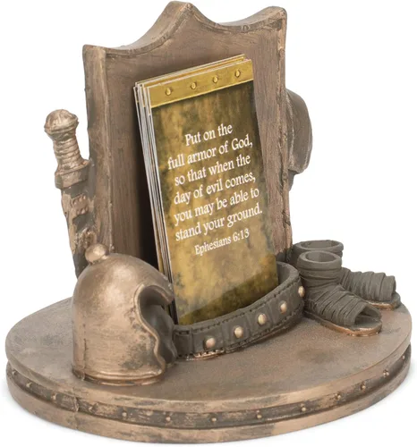 Vista 8 de Dicksons Bronzetone Full Armor Scripture - Tarjetero decorativo de resina (3 x 4)