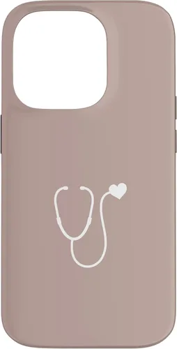 Vista 17 de Pink Taupe - Funda con estetoscopio de corazón para enfermera o doctor para iPhone 17