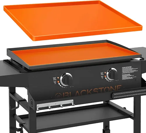 Vista 9 de Wohbay Tapete rectangular de silicona de grado alimenticio de 28 pulgadas, protege la superficie de la plancha, color gris