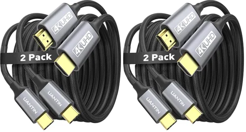 Vista 13 de UANTIN Cable USB C a HDMI de 3 pies para oficina en casa 4K de alta