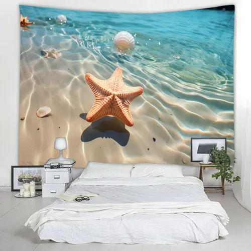 Vista 17 de WODEJIAFANG Tapiz estético de tela para pared, tapiz decorativo de girasol, fondo de oficina, divisor de habitación para dormitorio, jardín al aire