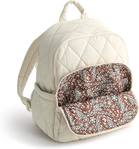 Vista 4 de Vera Bradley Mochila ligera para mujer Bancroft, negra, talla única, Piedra pómez., Tamaño único