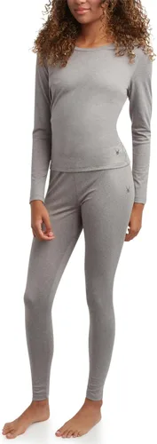 Vista 10 de Spyder Conjunto de ropa interior térmica para mujer, 2 piezas con forro Negro