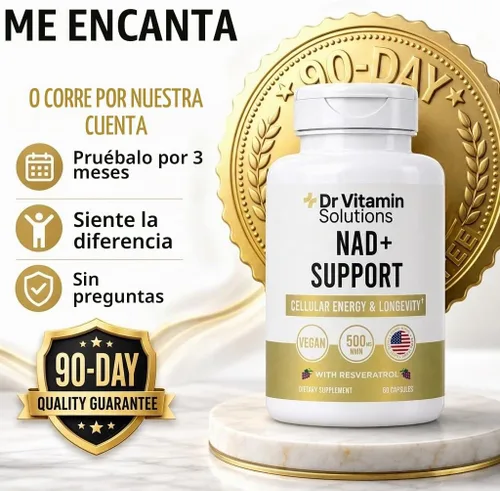 Vista 8 de NMN NAD+ Supplement 500mg 4-in-1 with Resveratrol, Cellular Energy