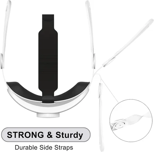 Vista 3 de Head Strap for MetaOculu Quest 3, Elite Strap Replacement with Adjustable Hinge and Enlarged Head Support, Quest 3 Accessories Detachable Strap Fit