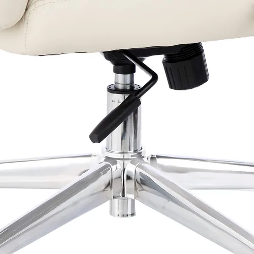 Vista 5 de Amazon Basics Silla de escritorio ejecutiva con fácil montaje, altura ajustable, capacidad de 275 libras, cojín de gran tamaño, 29.13 pulgadas