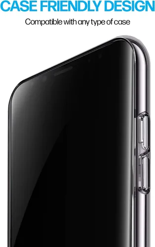 Vista 6 de Power Theory Protector de pantalla diseñado para Samsung Galaxy S9 PLUS (no de vidrio), kit de fácil instalación, compatible con fundas, cubierta