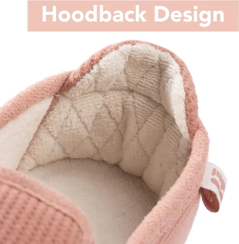 Vista 4 de RockDove Pantuflas con capucha de dos tonos para mujer con plantilla extraíble