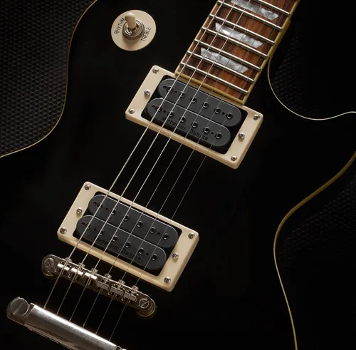 Vista 3 de Seymour Duncan Pastilla pasiva de puente Humbucker pasivo de invierno negro ennegrecido, perfecto para rock y metal pesado