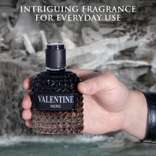 Vista 6 de Valentine Nero para hombre, colonia aromática amaderada, 3.4 onzas líquidas