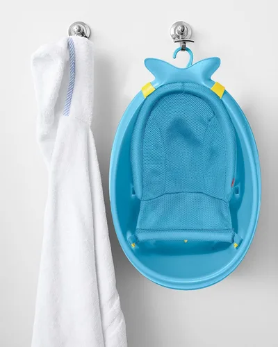 Vista 7 de Bañera para bebés Skip Hop Moby, 3 en 1 Smart Sling Tub, azul, Azul