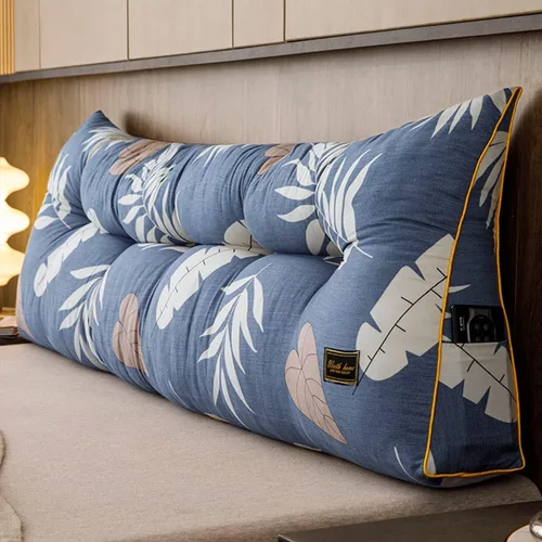 Vista 12 de Funda de almohada triangular grande para cabecero tamaño Queen, cojín para cabecero y respaldo, soporte de posicionamiento, almohada de descanso