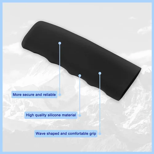 Vista 6 de cueclue 1 funda para freno de mano para automóvil, 4.8 x 1.65 x 1.41 pulgadas, cubierta protectora antideslizante para freno de estacionamiento