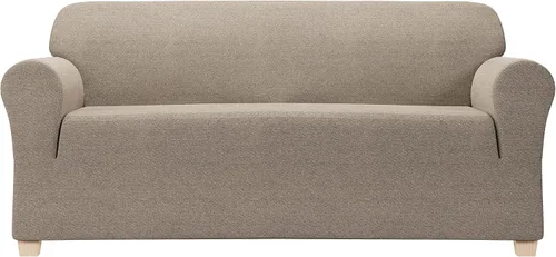 Vista 13 de Zenna Home Funda para sofá, color negro jaspeado, algodón reciclado, 1 funda de sofá para sofá, se adapta a sofás estándar de 74 a 96 pulgadas