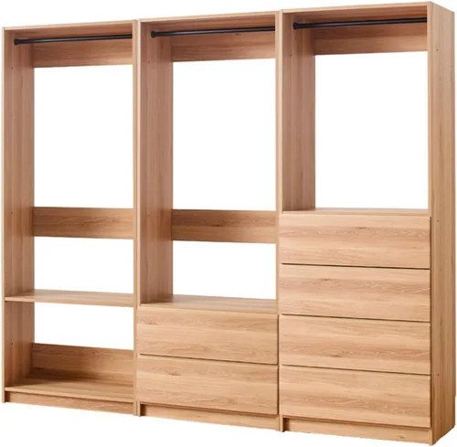 Vista 5 de Maykoosh Organizador de sistema de armario - Armario personalizable con vestidor de almacenamiento negro/modelo D 1 armario