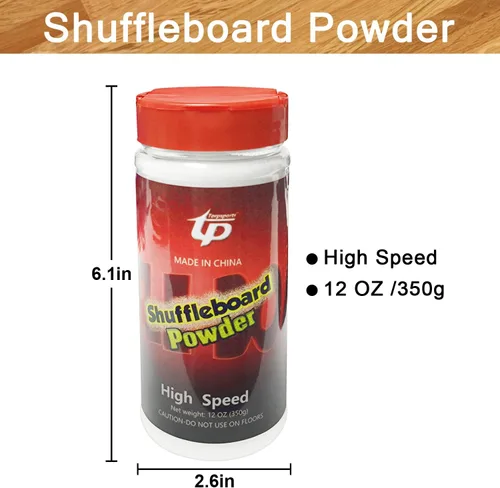 Vista 2 de Shuffleboard Sand Wax High/Medium Speed Shuffleboard Powder Set, Shuffleboard Sand with Mini Brush Set