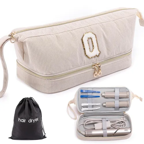 Vista 11 de Shark FlexStyle/SmoothStyle - Estuche para secador de pelo personalizado, organizador de viaje de doble capa con bolsa de secador de pelo, secadora