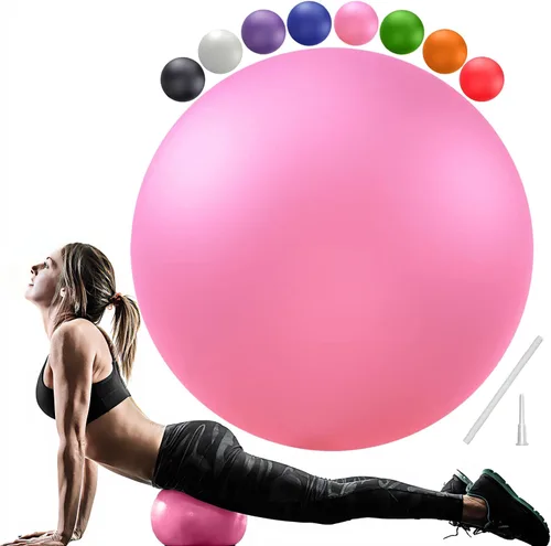 Vista 11 de Soft Pilates Yoga Ball, Small Exercise Ball, Mini Rubber Workout Equipment