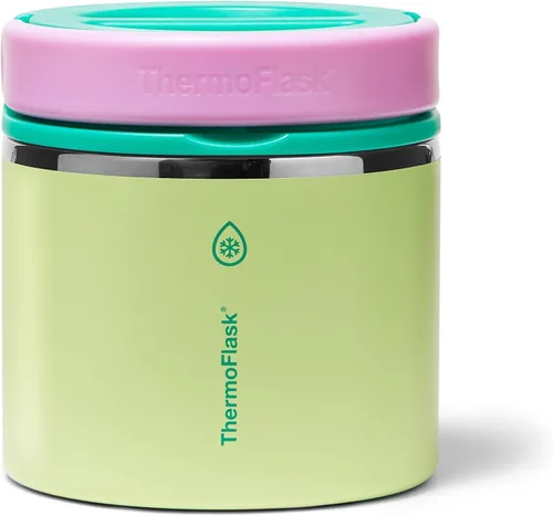 Vista 11 de ThermoFlask Tarro de alimentos aislado con tapa a prueba de fugas (12 onzas, negro) - Recipientes de alimentos de acero inoxidable para comidas