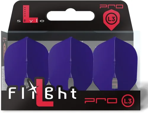 Vista 16 de L-style L3 Shape (Small Standard) PRO Molded Dart Flights – Champagne Ring Compatible – for Soft Tip & Steel Tip Darts