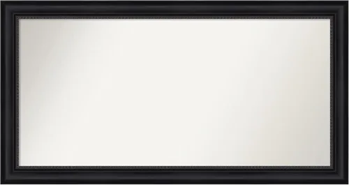Vista 287 de Amanti Art Espejo personalizado, espejo de baño negro Astor, espejo de pared o espejo de tocador de baño sobre el fregadero (25 x 25 pulgadas)