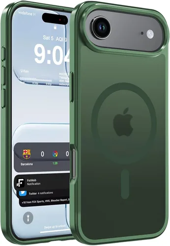Vista 63 de WRJ Funda magnética mate para iPhone Air de 6.5 pulgadas, [compatible con Magsafe] [protección contra caídas de grado militar], delgada Negro