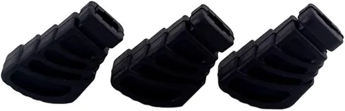 Vista 6 de HEALLILY Pies de goma de tambor para hardware de tambor Soporte de platillos Soporte de percusión Piezas Tamaño L 3pcs (negro)