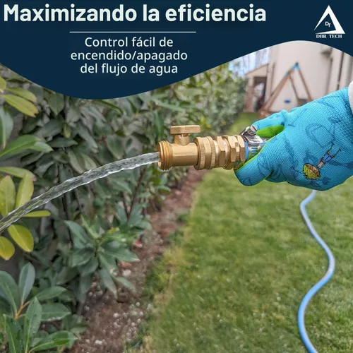 Vista 8 de DBR Tech® Válvula de cierre de manguera de jardín de latón de 3/4 pulgadas Resistente, a prueba de fugas