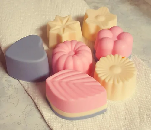 Vista 5 de 8-cavity Floral Leaf Silicone Cake Jabón Decoración Mold, Rosado, Rosado