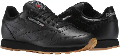 Vista 7 de Reebok, zapatilla informal clásica de piel, para hombre., negro