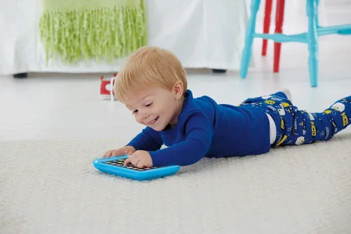 Vista 3 de Tablet Smart Laugh and Learn de Fisher-Price Laugh, Azul