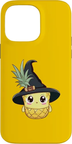 Vista 10 de Funda para iPhone 16 con diseño de piña para Halloween 2024