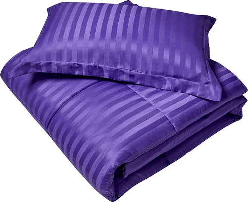 Vista 28 de Blue Ridge Home Fashions Kathy Ireland-Essentials - Juego de edredón reversible de 3 piezas de microfibra con diseño de damasco, color chocolate