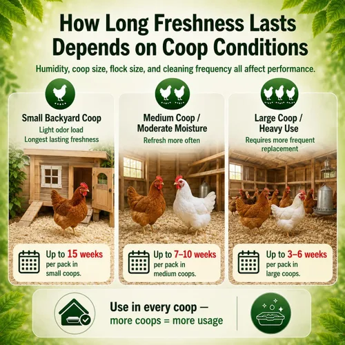 Vista 6 de Little Coop Recouper Una nueva generación de desodorante de gallinero urbano Fórmula única para liberación lenta Aroma fresco natural
