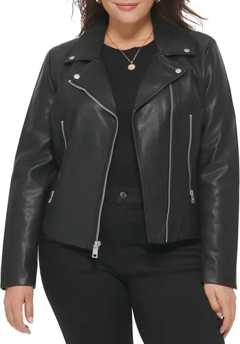 Vista 4 de Levi's Chaqueta asimétrica de piel sintética para mujer