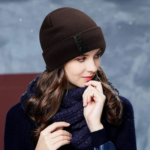 Vista 7 de Hongtellor Gorro de punto cálido y grueso para hombre, gorro de invierno unisex, Negro2