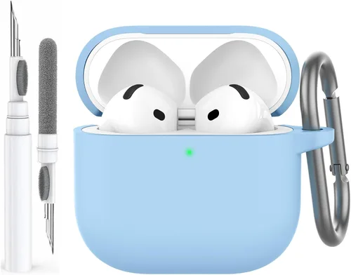 Vista 14 de AhaStyle Funda Protectora de Silicona Mejorada [LED Frontal Visible] Compatible con Apple AirPods 2 y 1 (Negro)