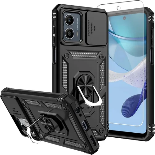 Vista 12 de Funda para Moto G 5G 2023, [No para la versión 2022] con protectores de pantalla y cubierta de cámara, [Grado militar] cubierta probada contra