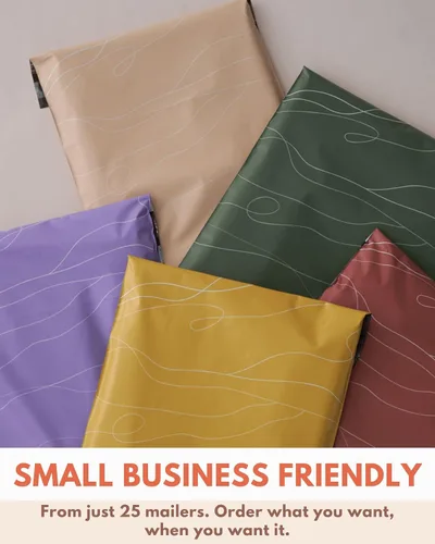 Vista 5 de Impack - Paquete de 25 sobres de polietileno de 10 x 13 pulgadas, bolsas de envío biodegradables para ropa, sobres de correo autoadhesivos