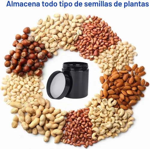 Vista 6 de Paquete de 48 tarros de plástico de 8 onzas con tapas negras, frascos de plástico vacíos, tarro cosmético con tapas para crema, mantecas corporales