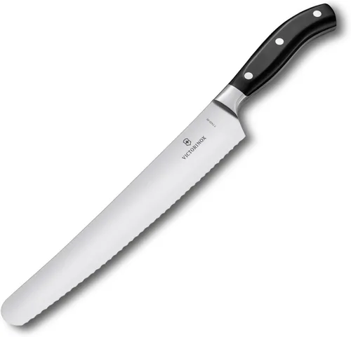 Vista 4 de Victorinox Grand Maitre - Cuchillo para pan y pastelería (10.25 pulgadas, hoja dentada forjada, mango negro)