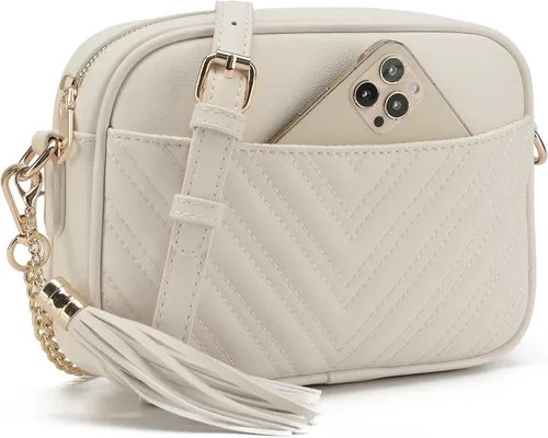 Vista 2 de lola mae Bolso bandolera acolchado, bolso de hombro de diseño moderno