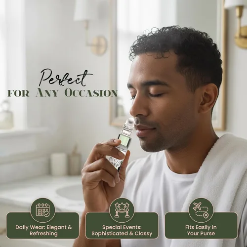 Vista 6 de MOBETTER FRAGRANCE OILS Pace Races Invicious Men Aceite corporal de colonia de 1/3 oz en botella de vidrio