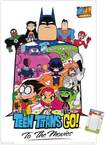 Vista 14 de Trends International DC Comics Movie Teen Titans Go! To The Movies - Póster de pared de collage, 22.4 pulgadas de largo x 14.7 pulgadas, versión
