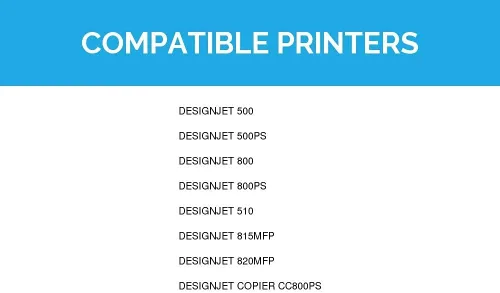 Vista 9 de LD Productos Cartucho de tinta remanufacturado de repuesto para HP 82 (cian, magenta, amarillo, paquete de 3) compatible con DesignJet 500 500PS 510