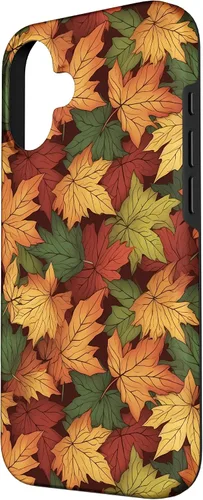 Vista 2 de iPhone 16 Follaje Reunión de hojas de otoño temporada caso