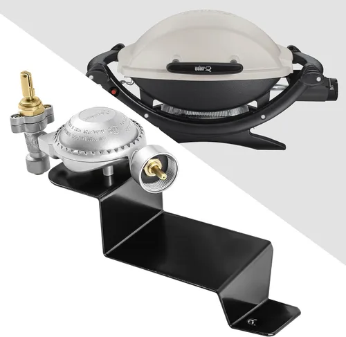 Vista 9 de Uniflasy 80476 Regulador de válvula de parrilla de gas para parrillas de gas Weber Q2000, Q2200 y Q200 Q220 Series 396001 396002 566001 566002